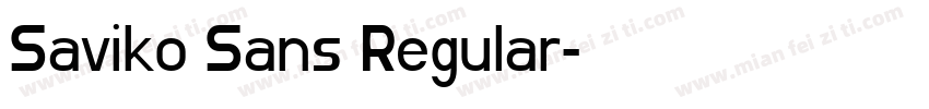 Saviko Sans Regular字体转换